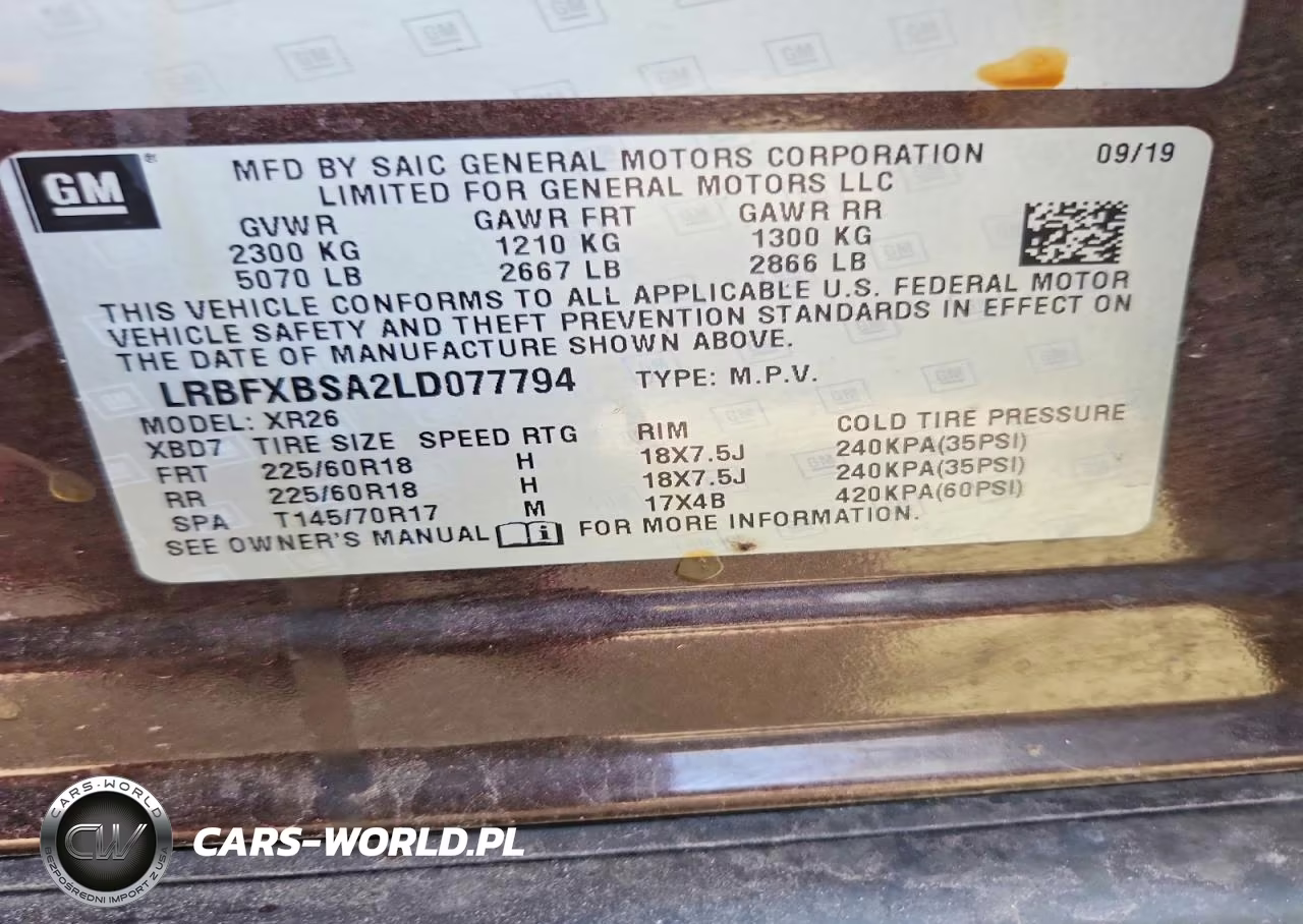 2020 Buick Envision Preferred VIN:LRBFXBSA2LD077794 - 13