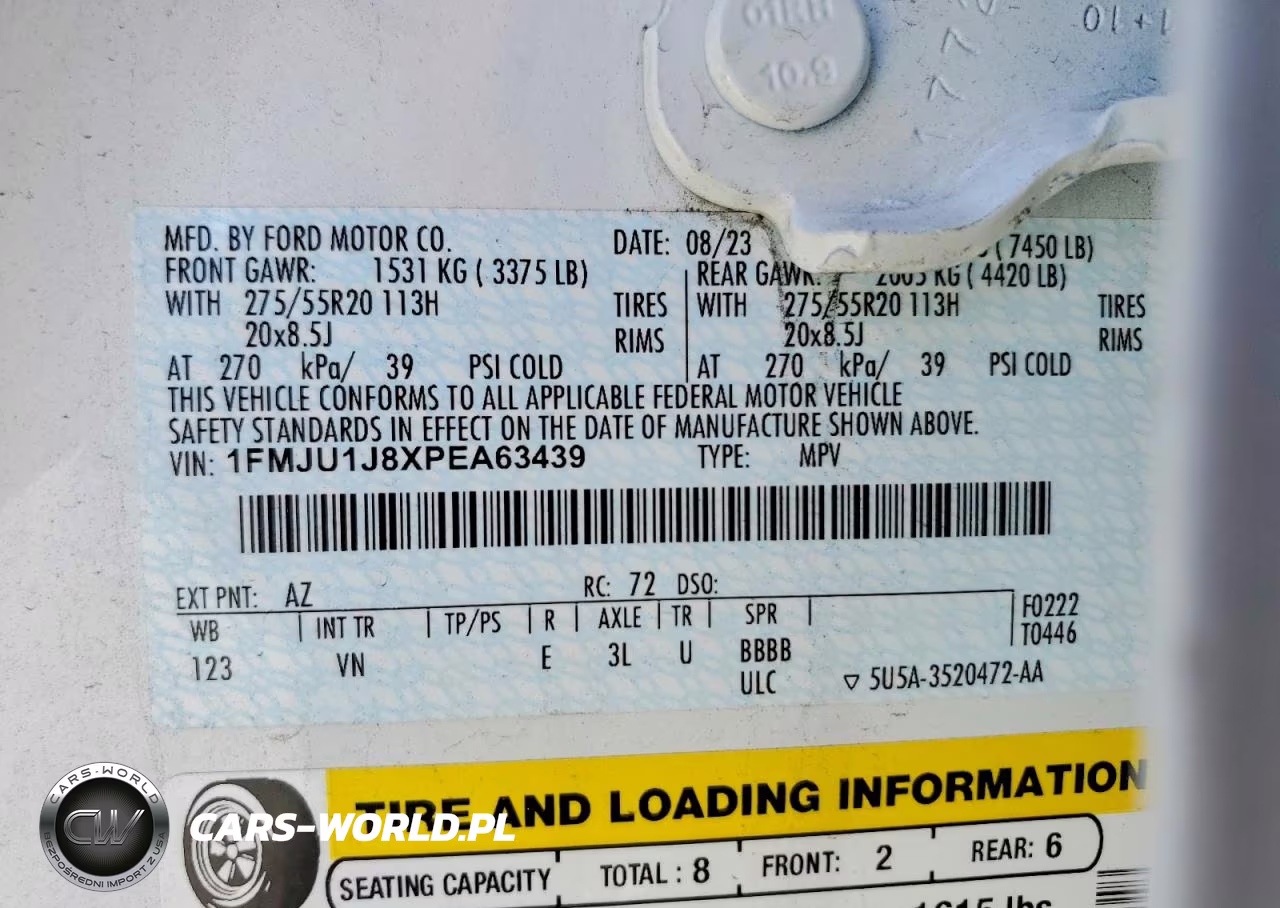 2023 Ford Expedition Xlt VIN:1FMJU1J8XPEA63439 - 13