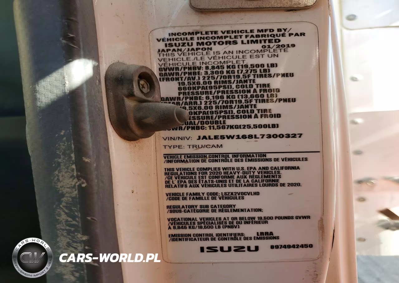 2020 Isuzu Nrr VIN:JALE5W168L7300327 - 13
