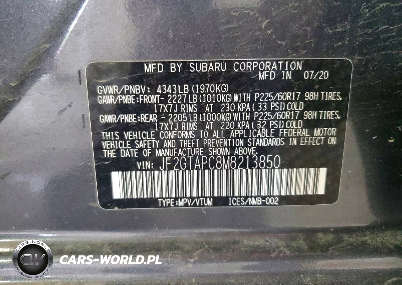 2021 Subaru Crosstrek Premium VIN:JF2GTAPC8M8213850 - 13