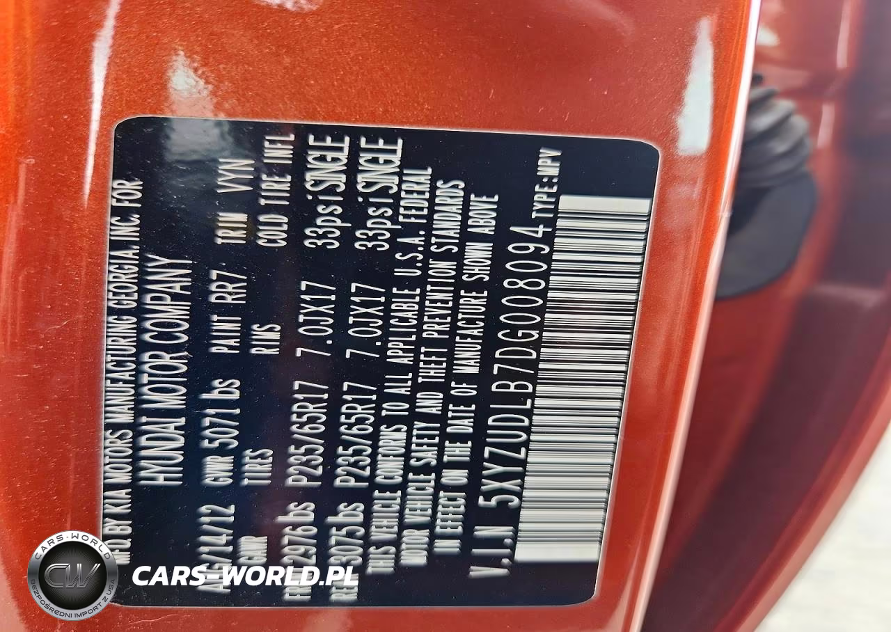 2013 Hyundai Santa Fe Sport 2.4L VIN:5XYZUDLB7DG008094 - 13
