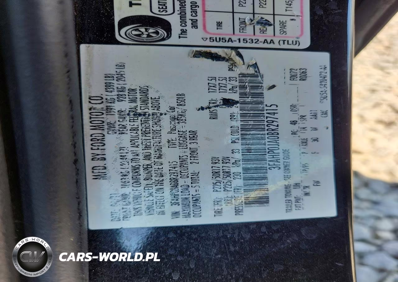 2011 Ford Fusion Sel VIN:3FAHP0JA0BR297415 - 12