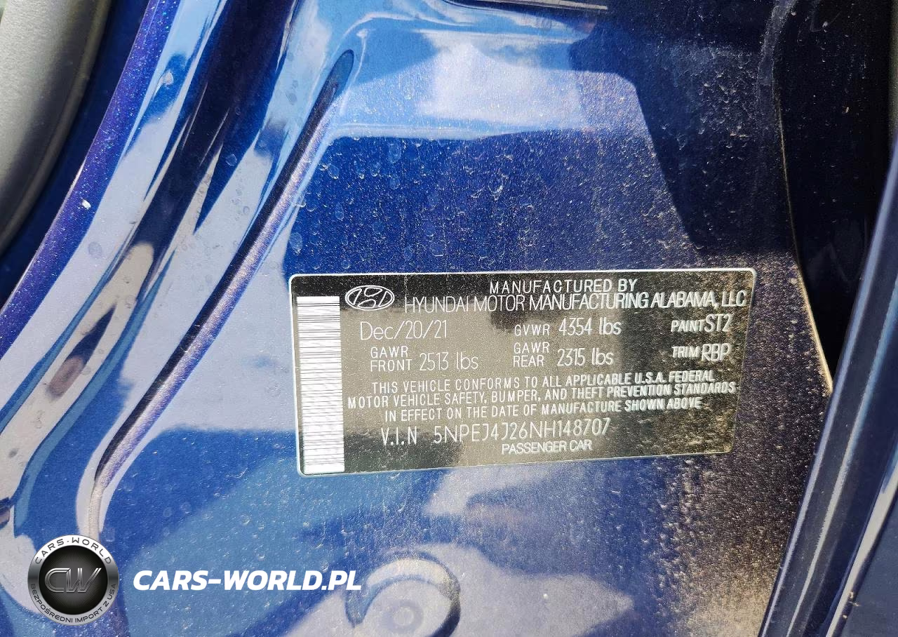 2022 Hyundai Sonata Sel Plus VIN:5NPEJ4J26NH148707 - 13
