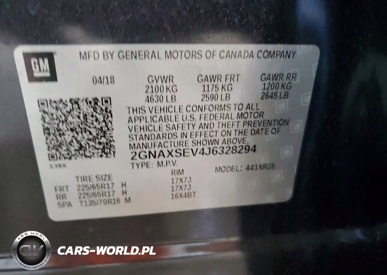 2018 Chevrolet Equinox Lt VIN:2GNAXSEV4J6328294 - 13