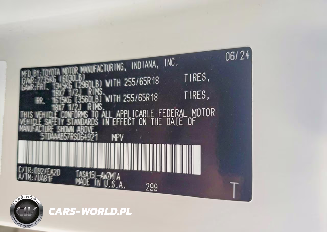 2024 Toyota Grand Highlander Xle VIN:5TDAAAB57RS064921 - 14
