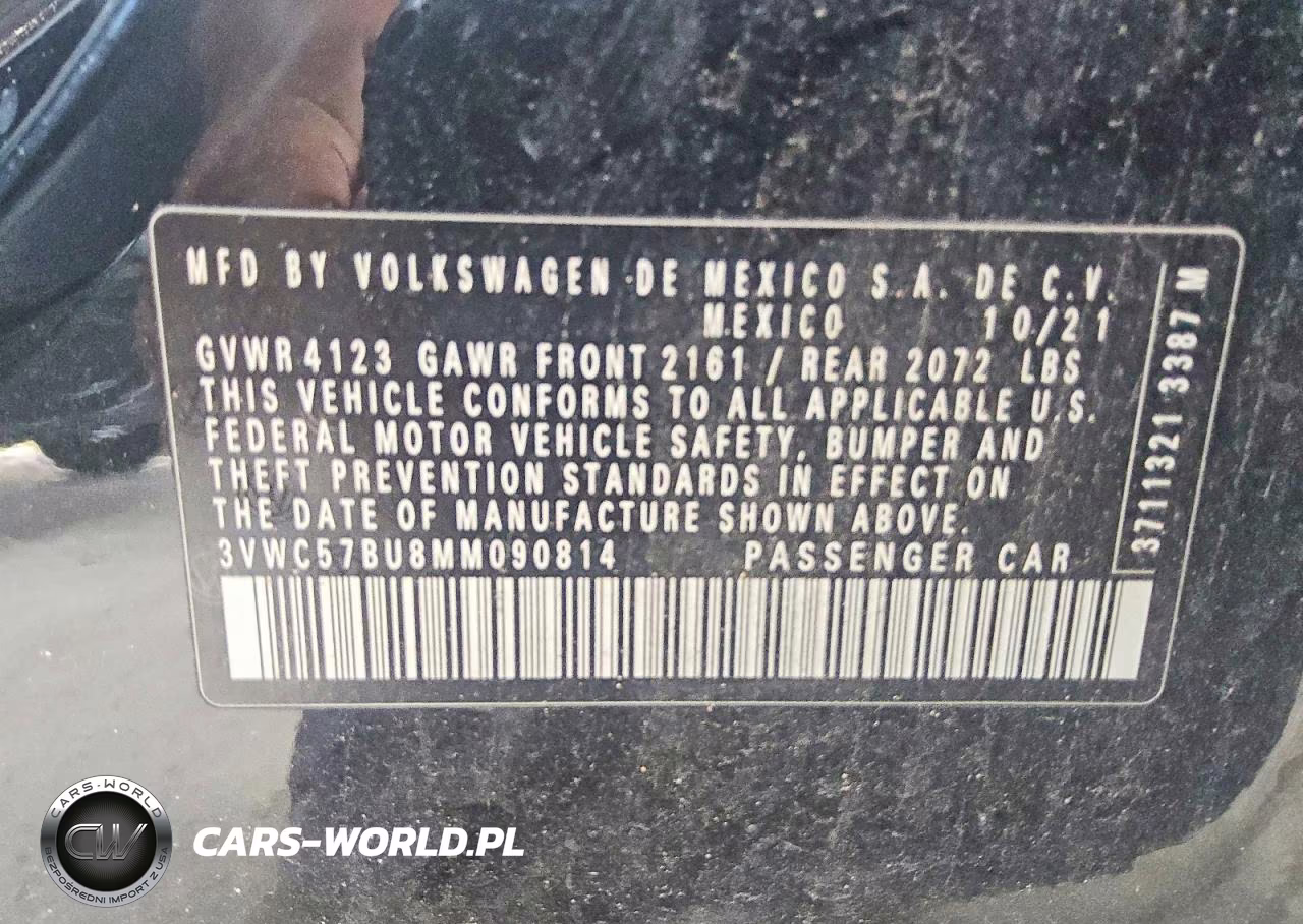 2021 Volkswagen Jetta S VIN:3VWC57BU8MM090814 - 12