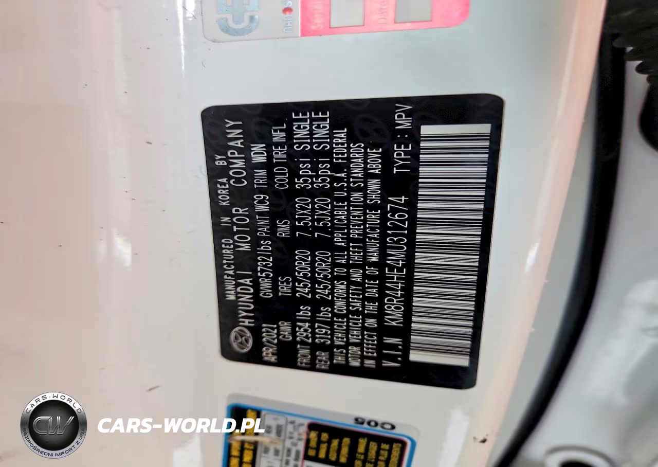 2021 Hyundai Palisade Sel VIN:KM8R44HE4MU312674 - 12