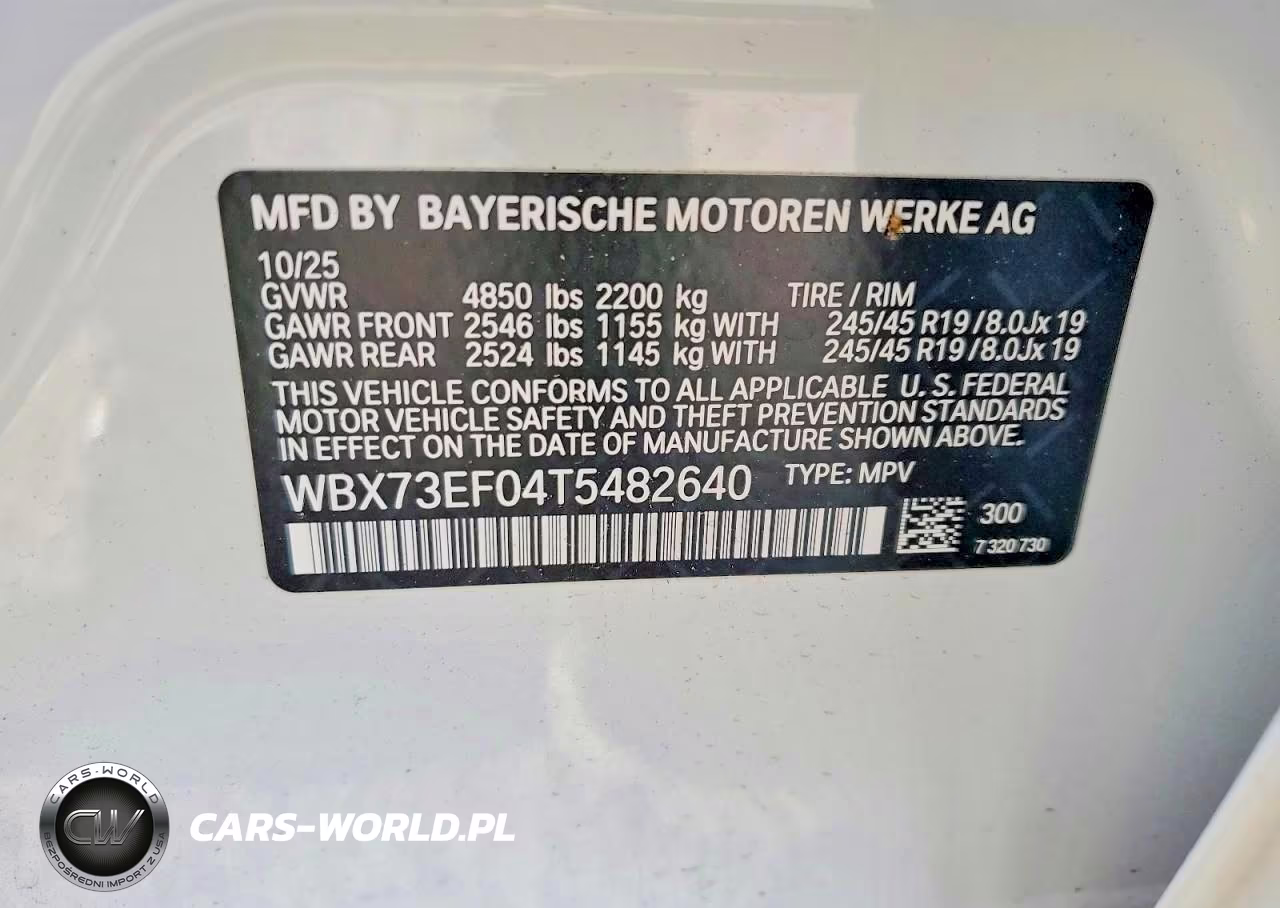2026 BMW X1 xDrive28I VIN:WBX73EF04T5482640 - 13