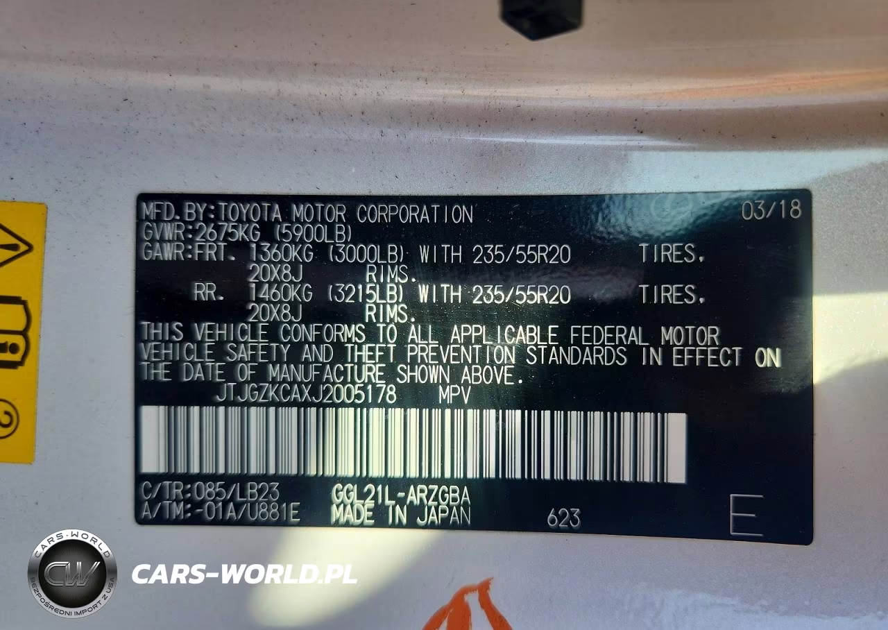 2018 Lexus Rx 350 L VIN:JTJGZKCAXJ2005178 - 14