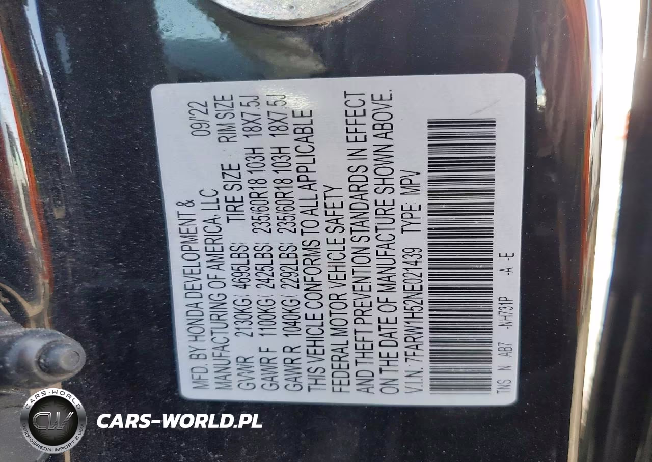 2022 Honda Cr-V Ex VIN:7FARW1H52NE021439 - 13