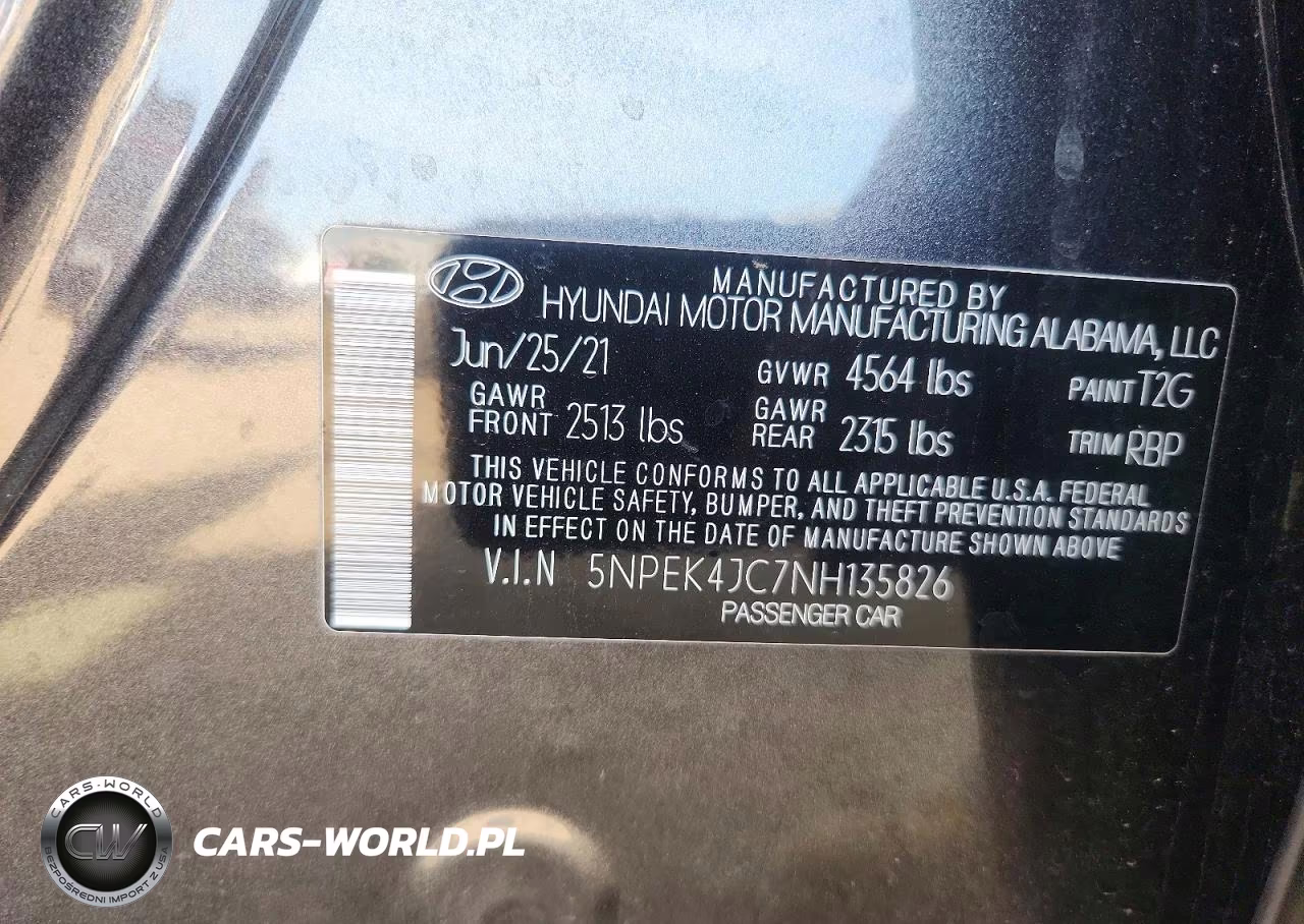 2022 Hyundai Sonata N Line VIN:5NPEK4JC7NH135826 - 13