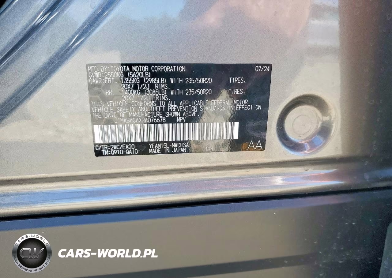 2024 Toyota Bz4X Limited VIN:JTMABACAXRA076678 - 12