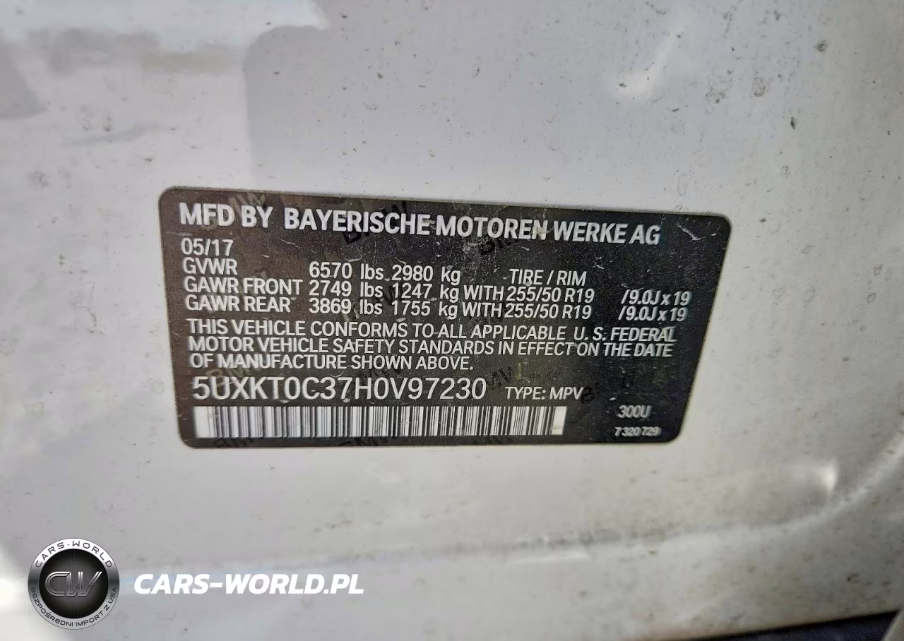 2017 BMW X5 Xdr40E VIN:5UXKT0C37H0V97230 - 14
