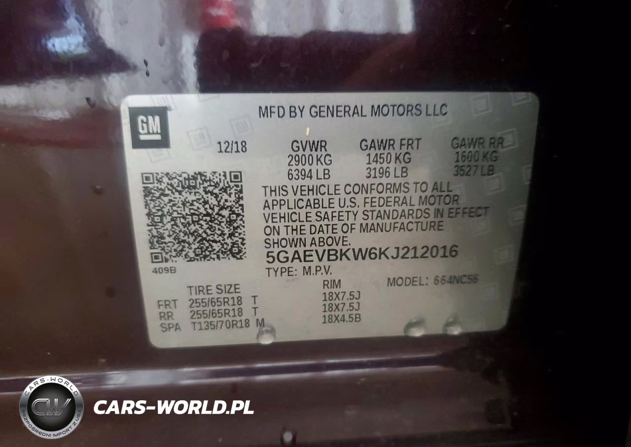 2019 Buick Enclave Premium VIN:5GAEVBKW6KJ212016 - 13