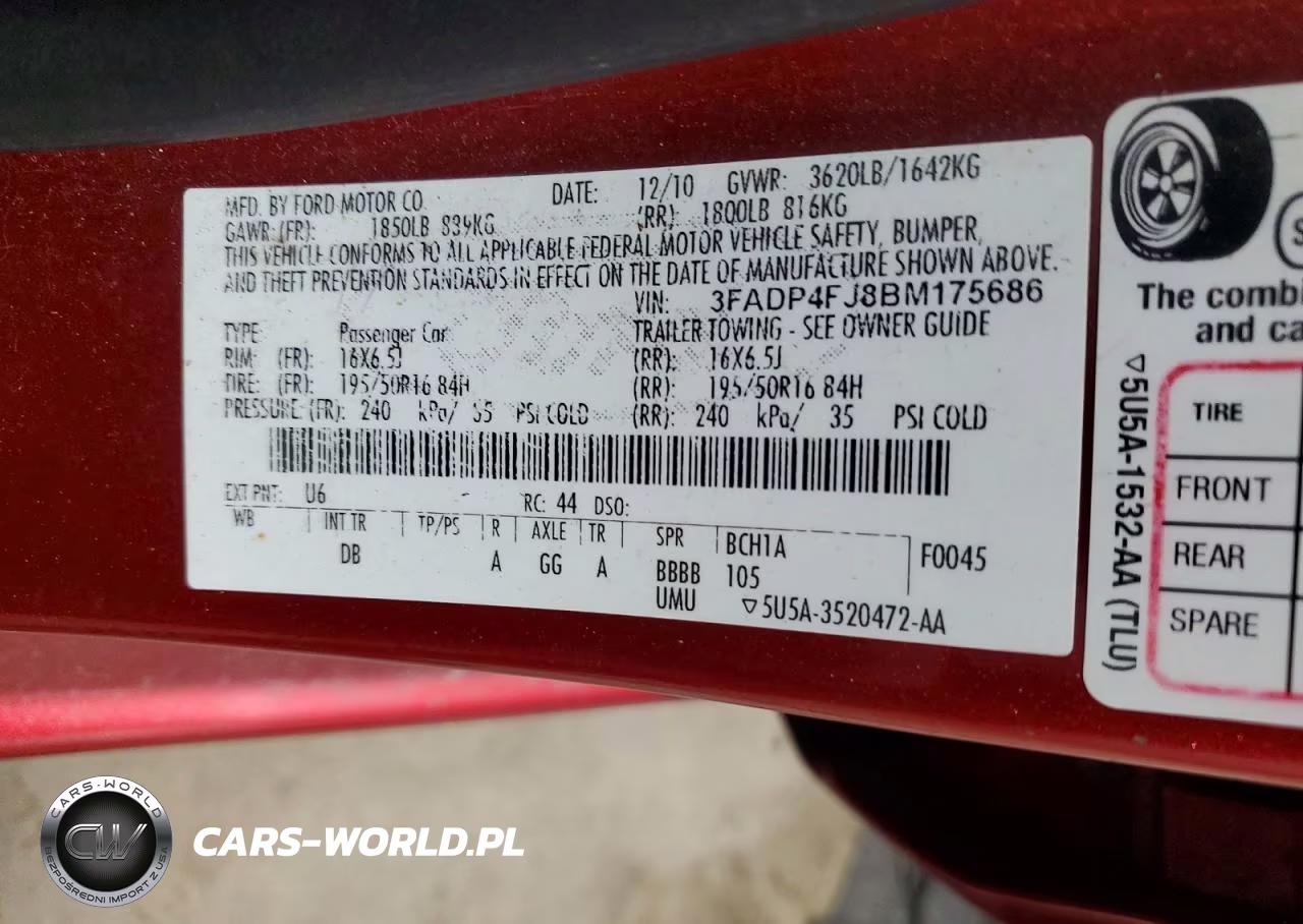 2011 Ford Fiesta Ses VIN:3FADP4FJ8BM175686 - 12