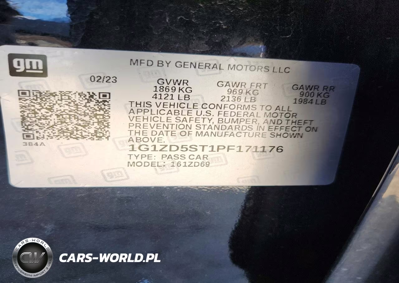 2023 Chevrolet Malibu Lt VIN:1G1ZD5ST1PF171176 - 12