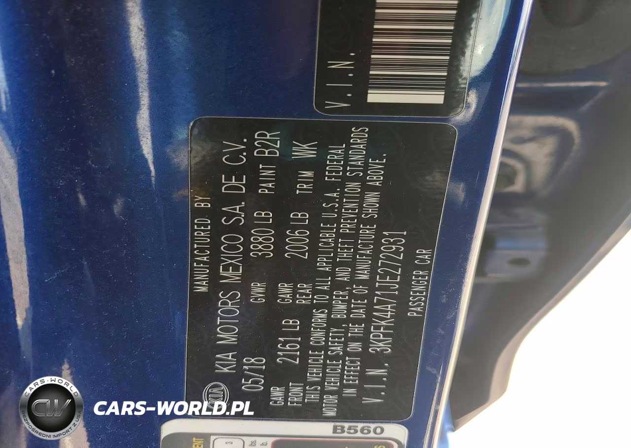 2018 Kia Forte VIN:3KPFK4A71JE272931 - 12