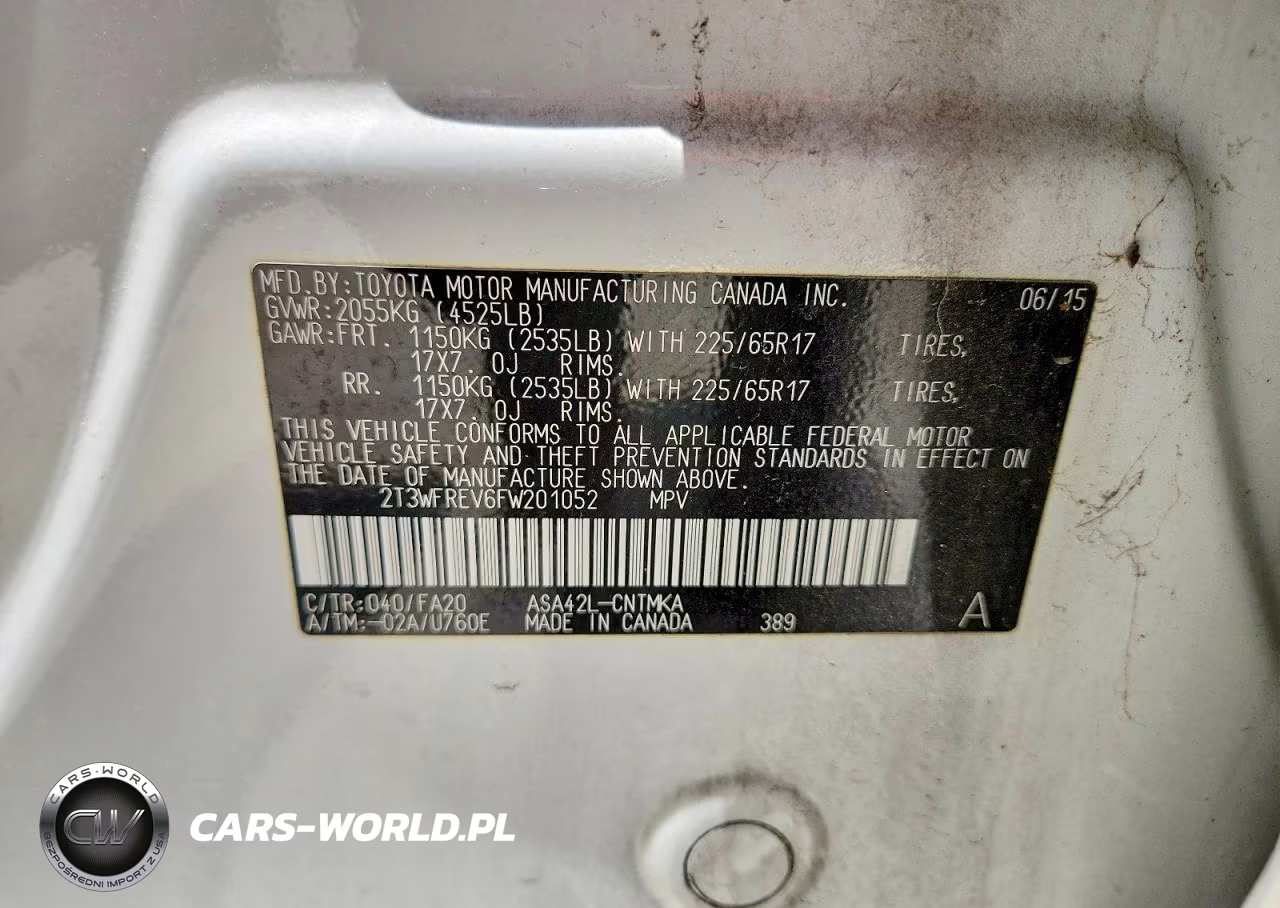 2015 Toyota Rav4 Xle VIN:2T3WFREV6FW201052 - 13