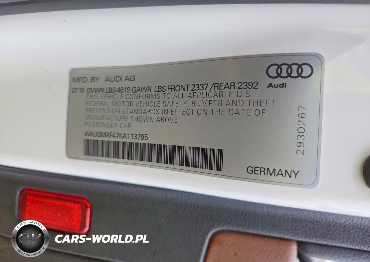 2019 Audi A4 Premium VIN:WAUGMAF47KA113795 - 13
