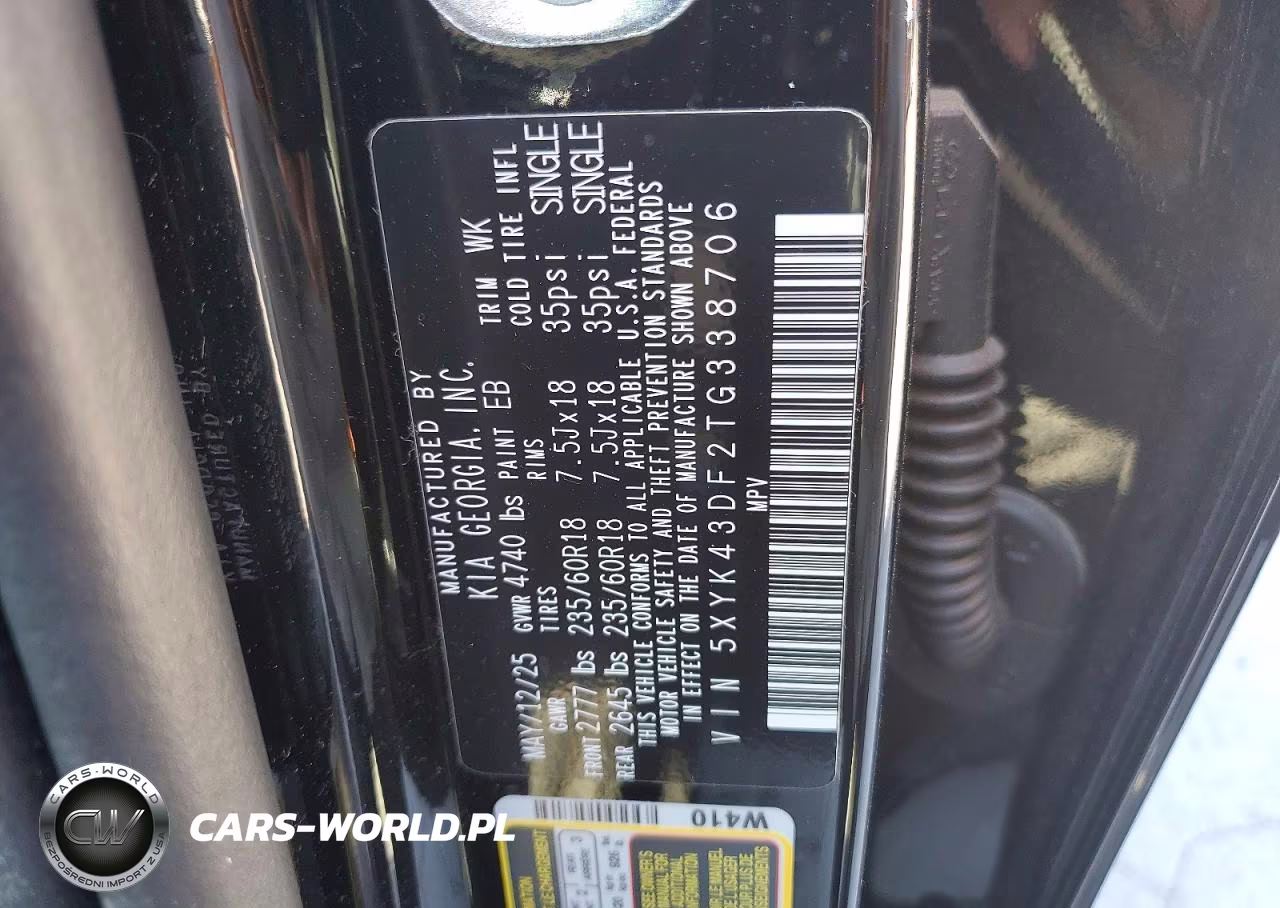 2026 Kia Sportage Sx VIN:5XYK43DF2TG338706 - 13