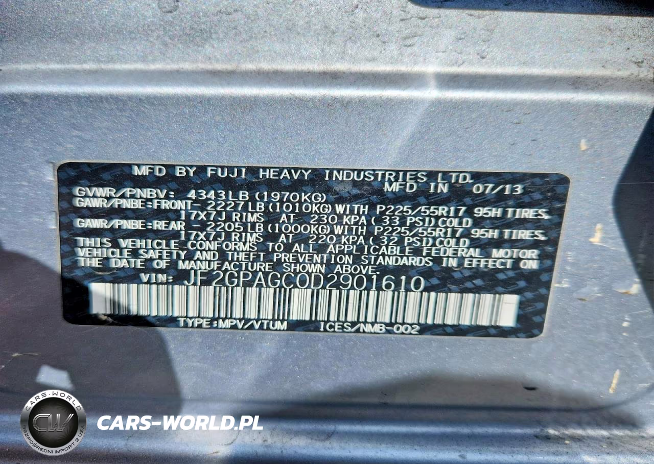 2013 Subaru Xv Crosstrek 2.0 Limited VIN:JF2GPAGC0D2901610 - 14