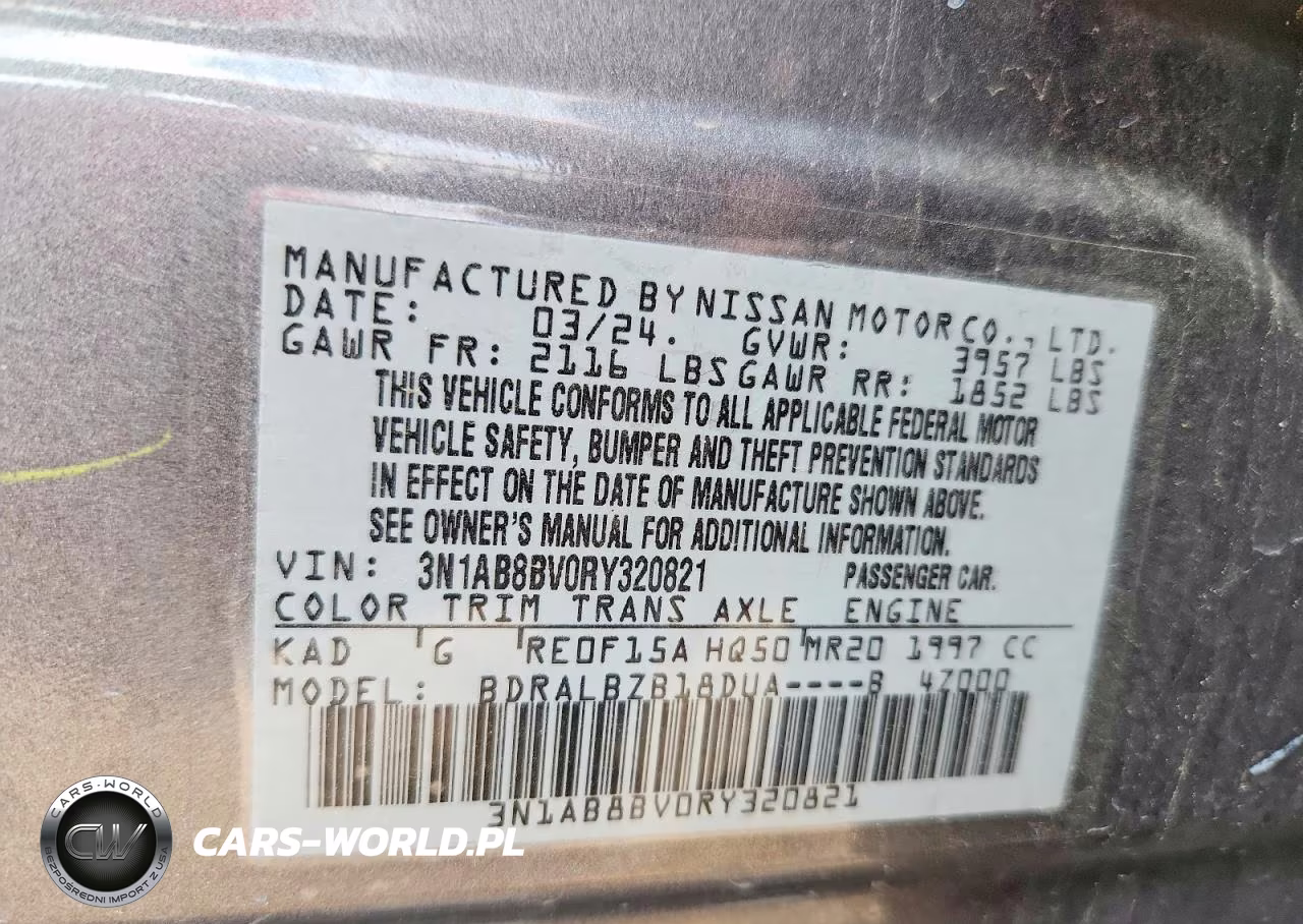 2024 Nissan Sentra S VIN:3N1AB8BV0RY320821 - 13