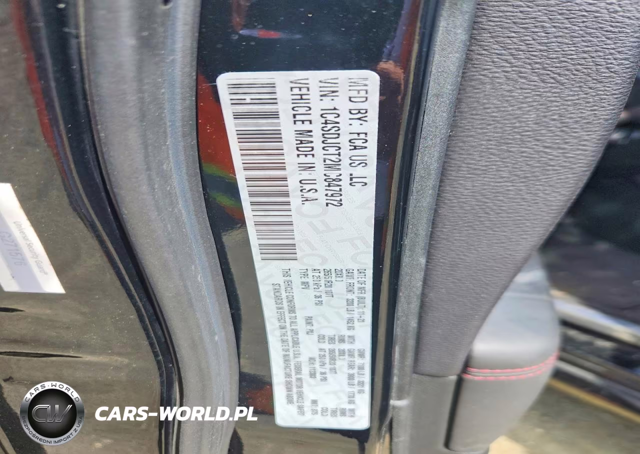 2021 Dodge Durango R VIN:1C4SDJCT2MC847972 - 13
