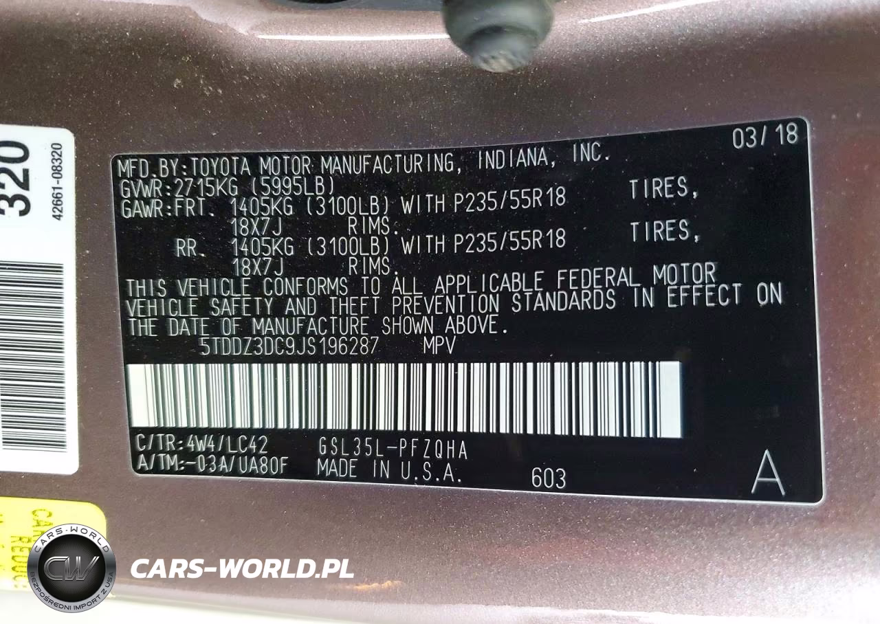 2018 Toyota Sienna Xle 7-Passenger VIN:5TDDZ3DC9JS196287 - 13