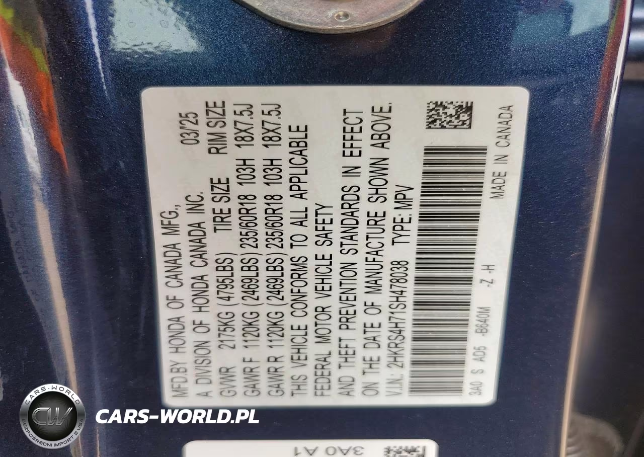 2025 Honda Cr-V Exl VIN:2HKRS4H71SH478038 - 13