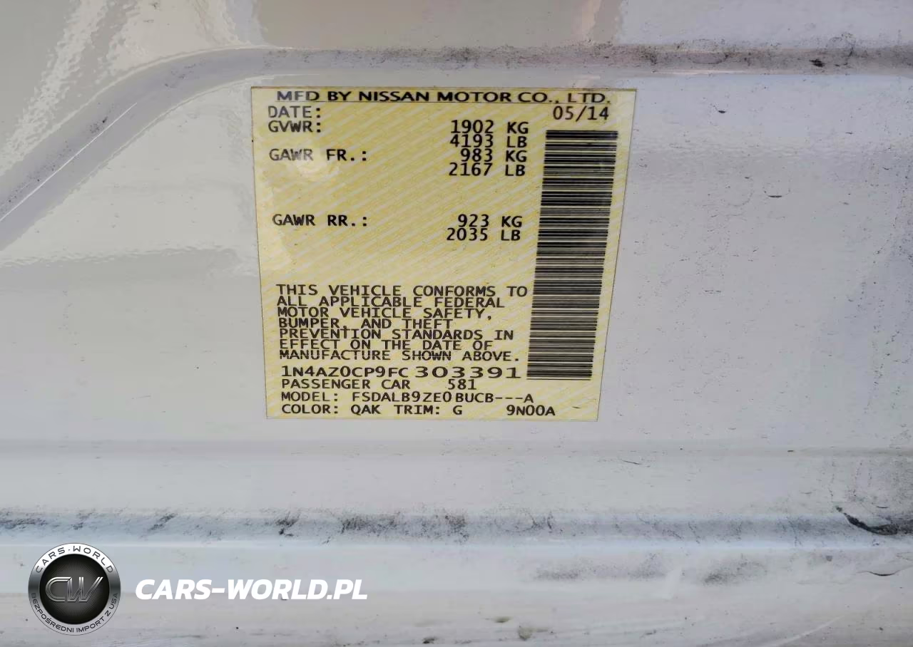 2015 Nissan Leaf S VIN:1N4AZ0CP9FC303391 - 12
