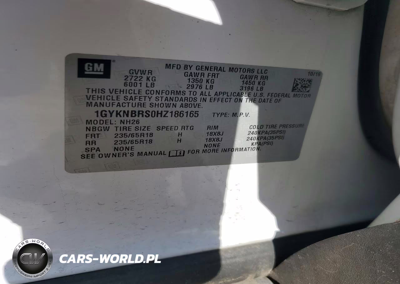 2017 Cadillac Xt5 Luxury VIN:1GYKNBRS0HZ186165 - 13