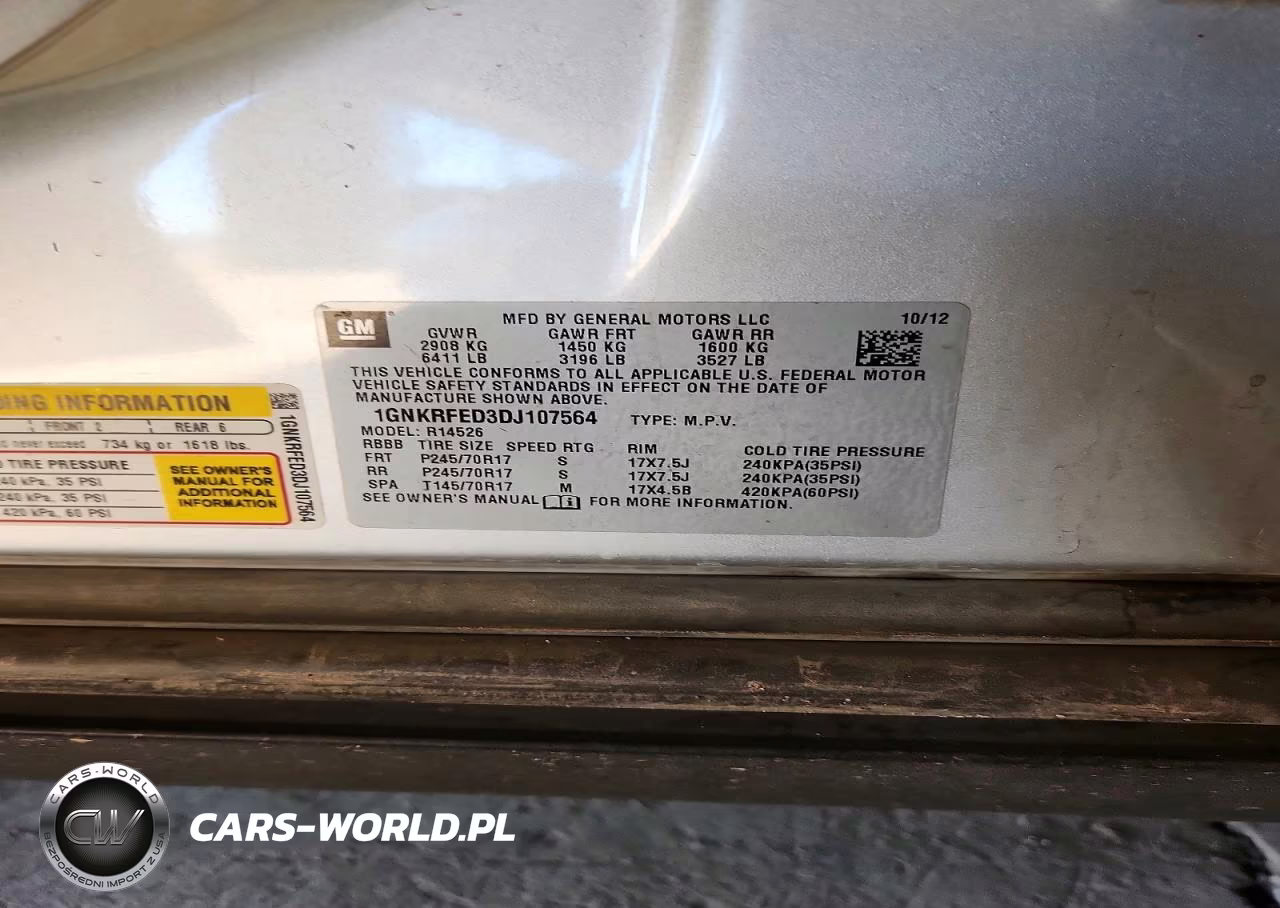 2013 Chevrolet Traverse Ls VIN:1GNKRFED3DJ107564 - 13