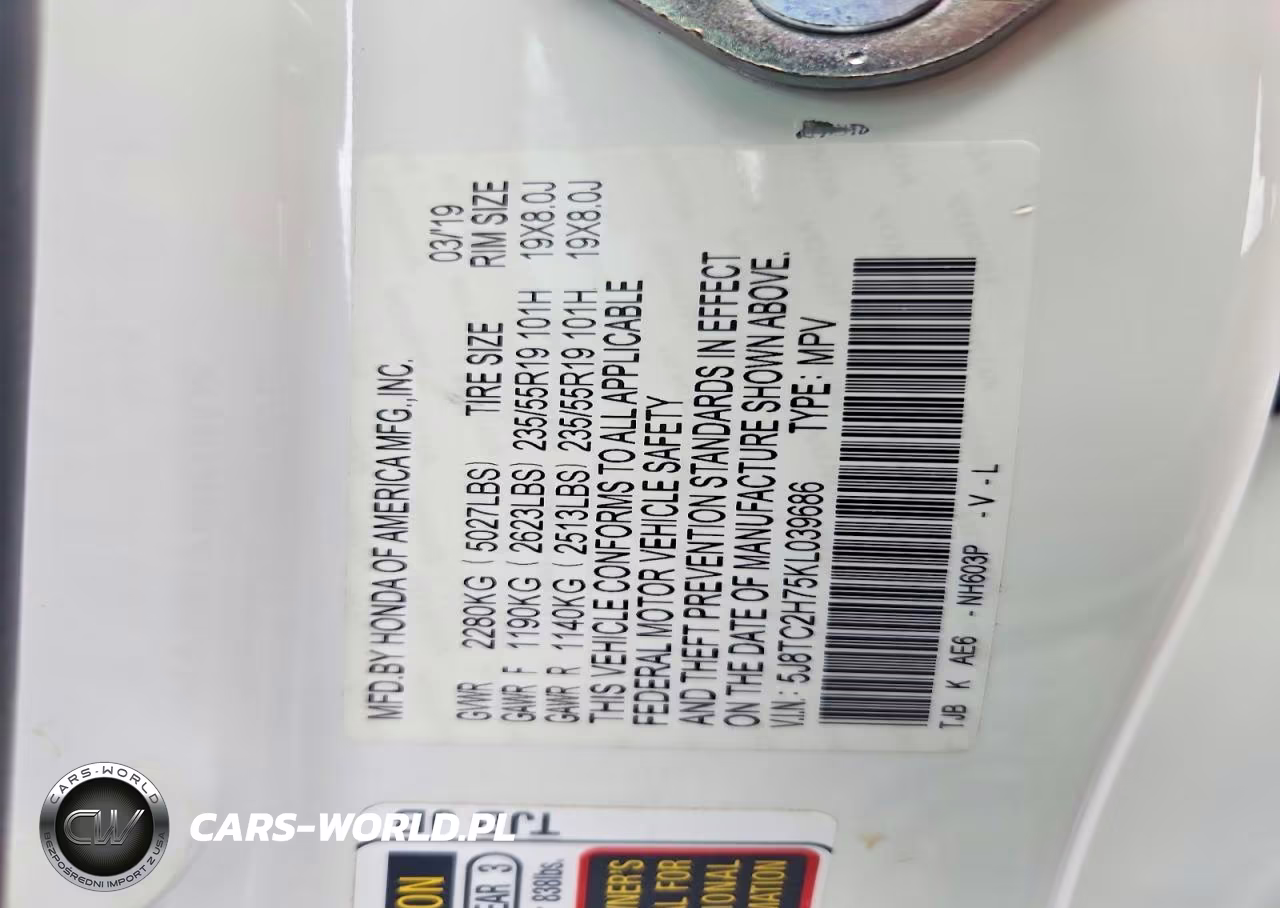 2019 Acura Rdx Advance VIN:5J8TC2H75KL039686 - 13