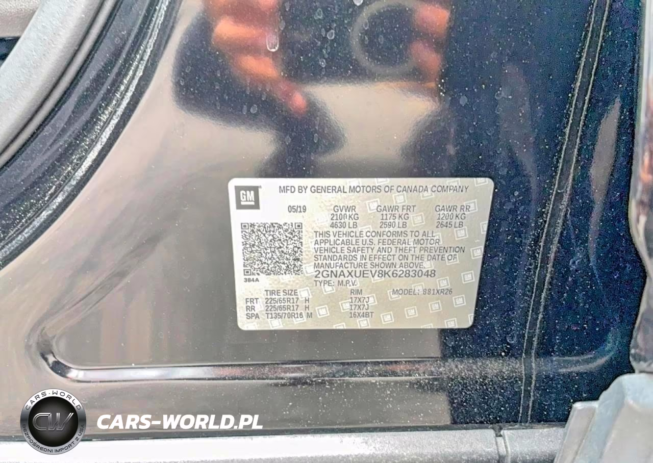 2019 Chevrolet Equinox Lt VIN:2GNAXUEV8K6283048 - 10