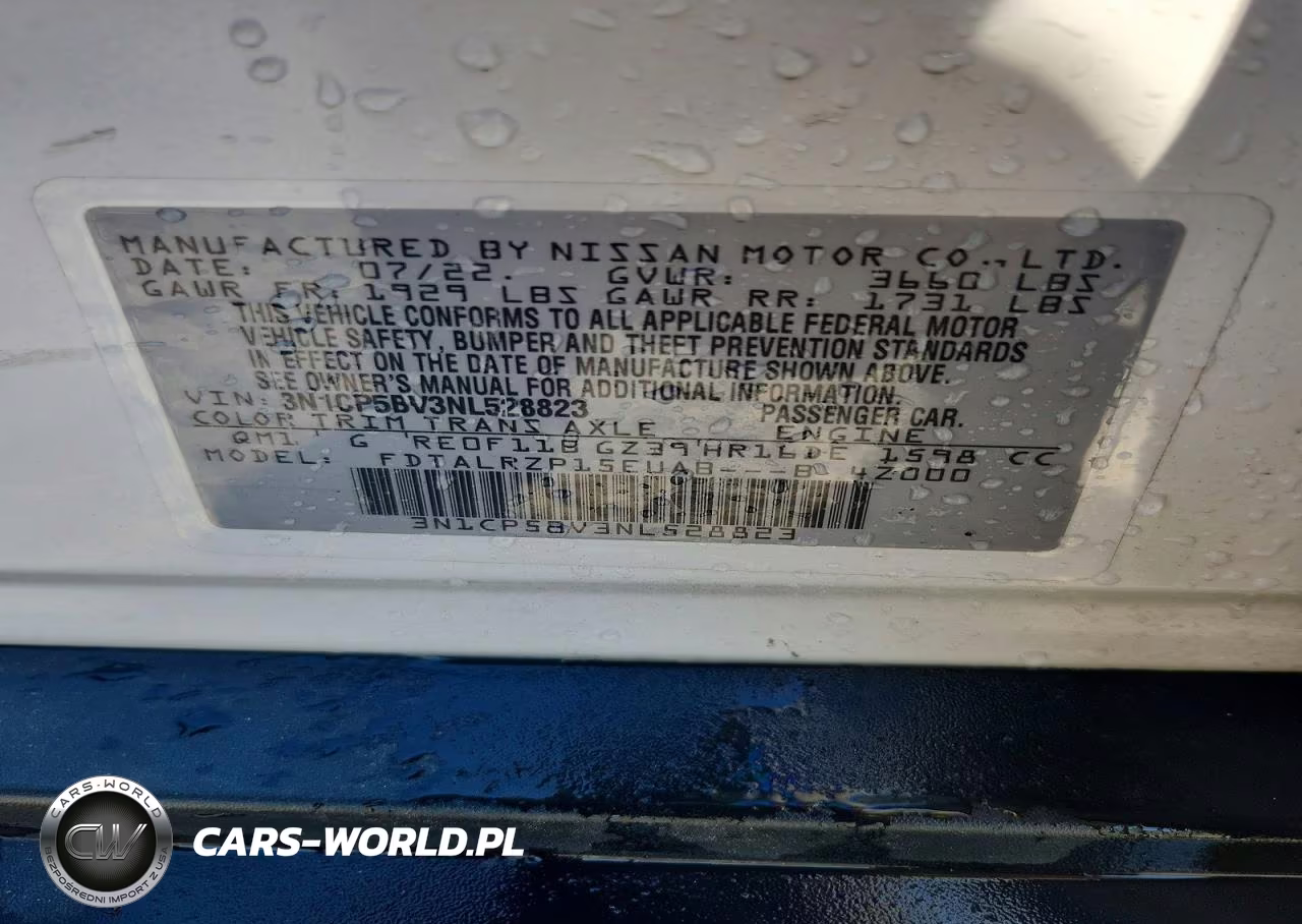 2022 Nissan Kicks S VIN:3N1CP5BV3NL528823 - 13