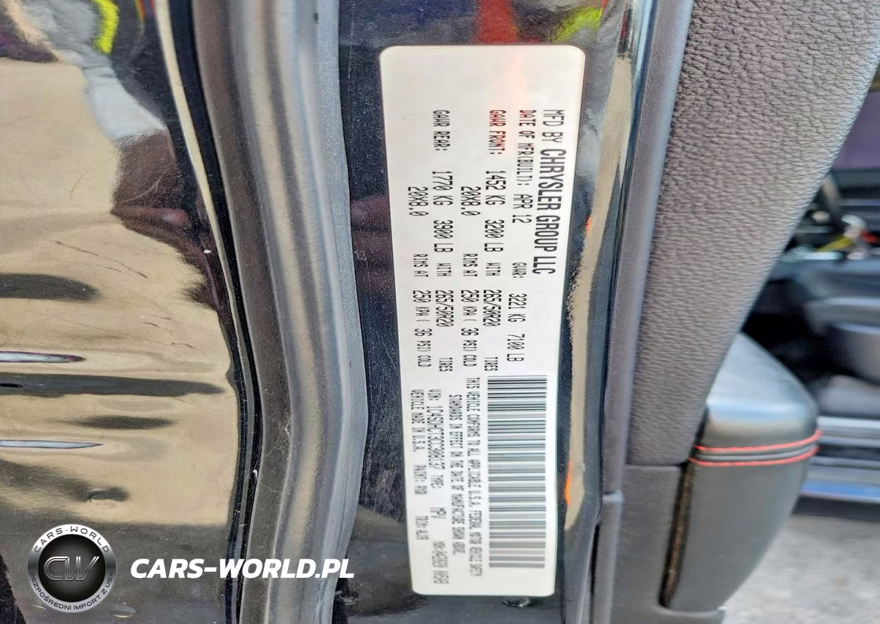 2012 Dodge Durango R VIN:1C4SDHCT3CC308137 - 13