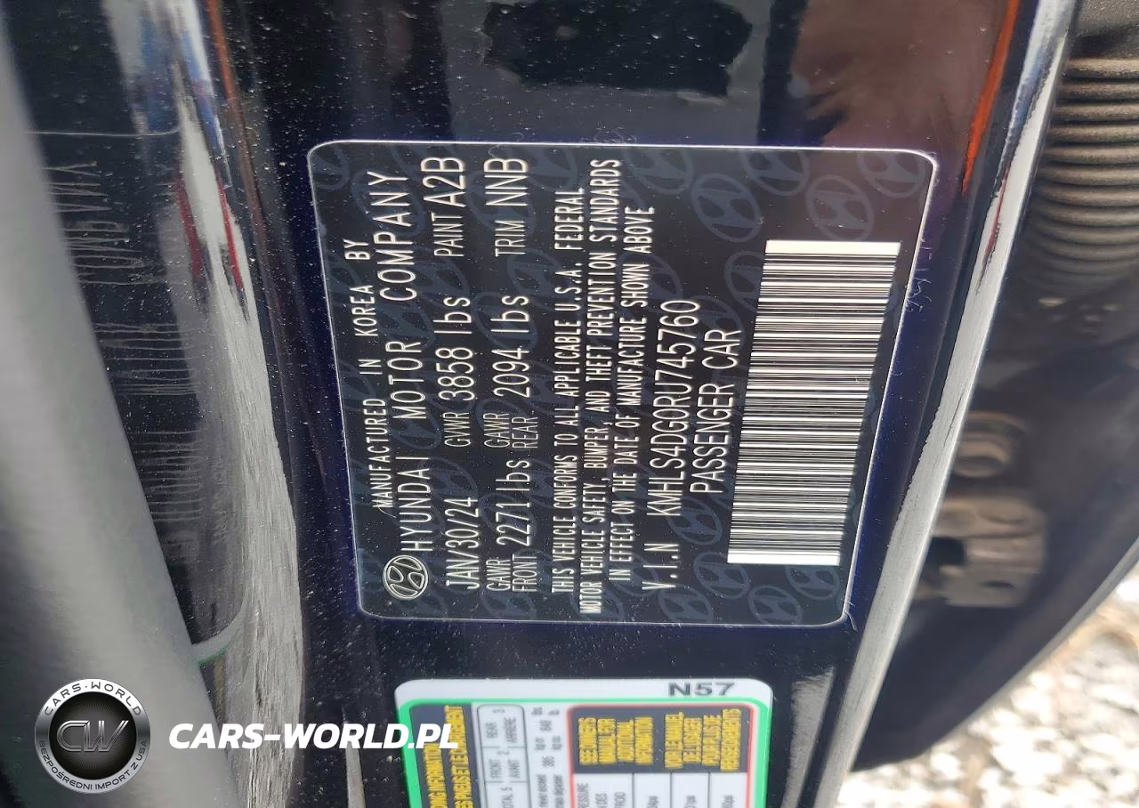 2024 Hyundai Elantra Sel VIN:KMHLS4DG0RU745760 - 12