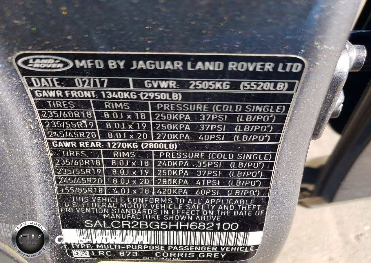 2017 Land Rover Discovery Sport Hse VIN:SALCR2BG5HH682100 - 13