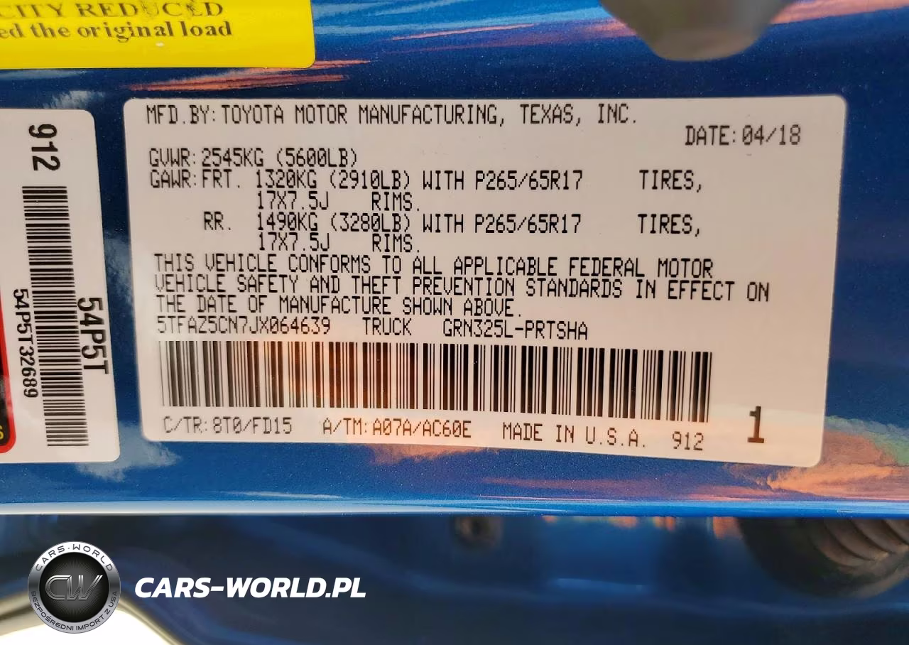 2018 Toyota Tacoma Trd Sport VIN:5TFAZ5CN7JX064639 - 13