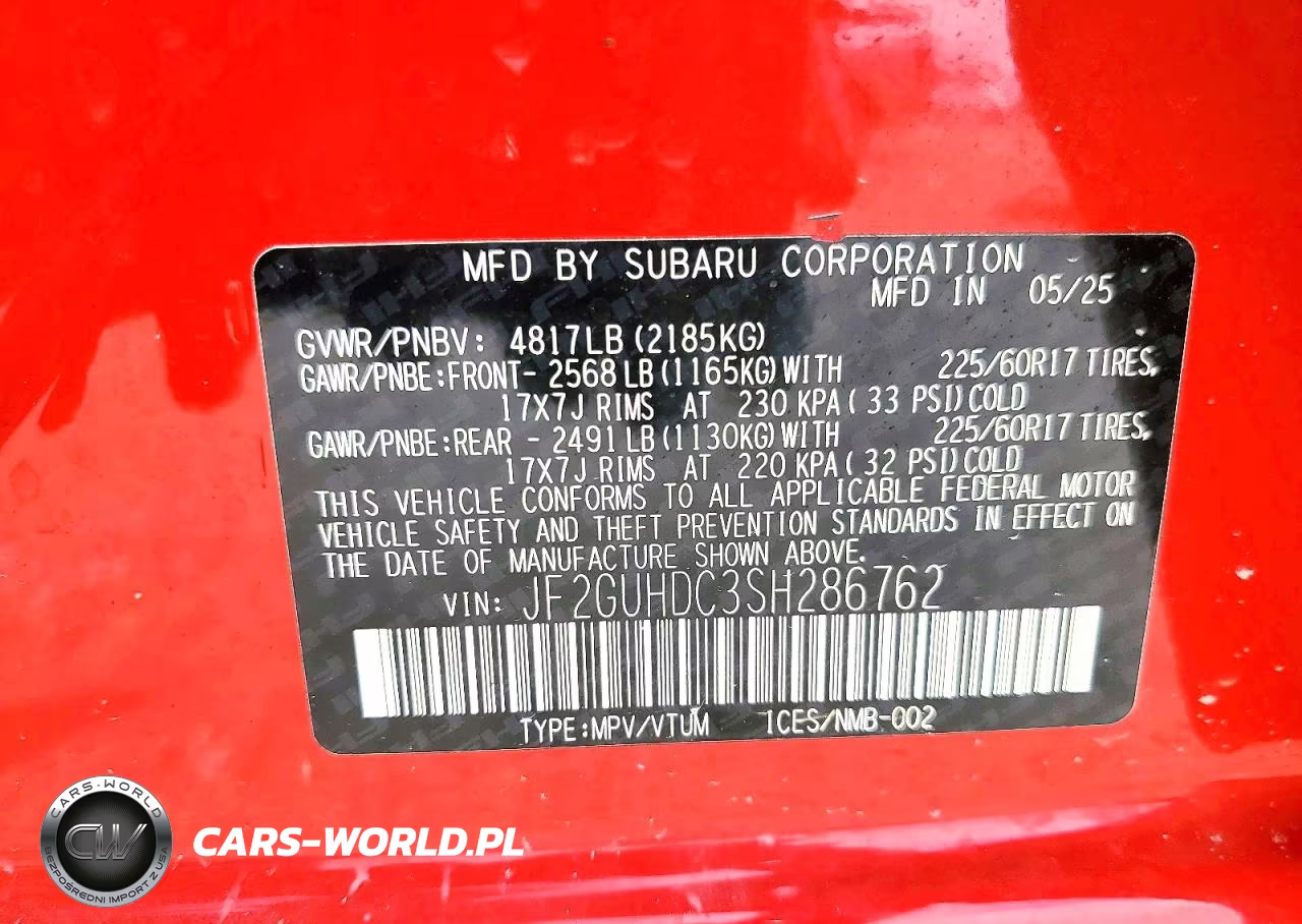 2025 Subaru Crosstrek Premium VIN:JF2GUHDC3SH286762 - 13