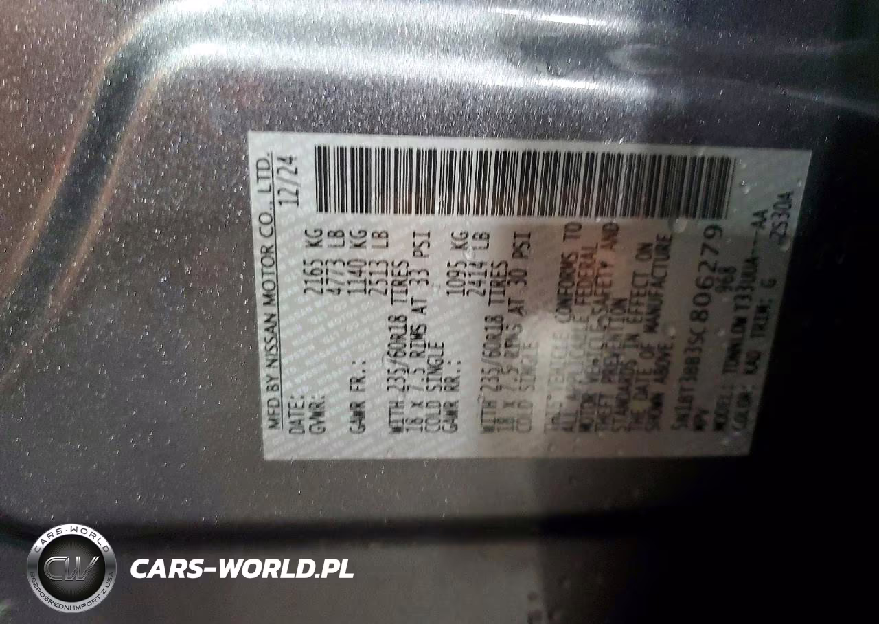 2025 Nissan Rogue Sv VIN:5N1BT3BB3SC806279 - 12
