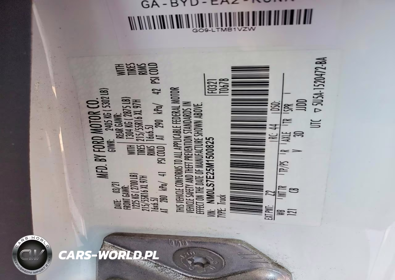 2021 Ford Transit Connect Xl VIN:NM0LS7E25M1500825 - 12