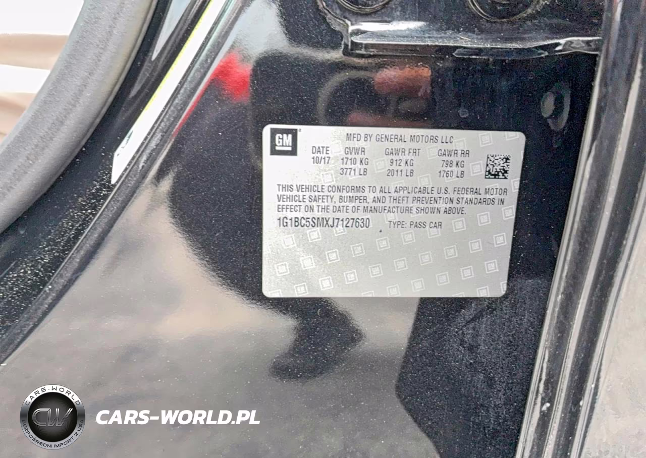 2018 Chevrolet Cruze Ls VIN:1G1BC5SMXJ7127630 - 10