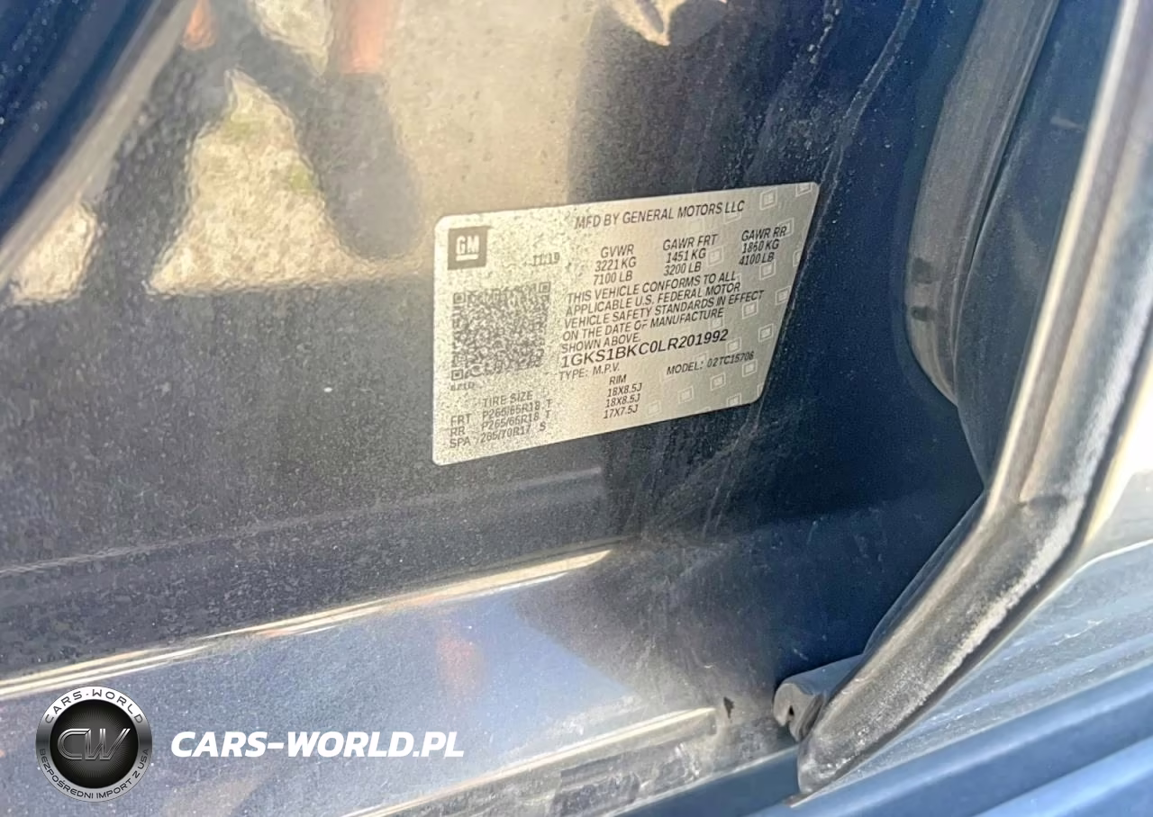 2020 GMC Yukon Slt VIN:1GKS1BKC0LR201992 - 10