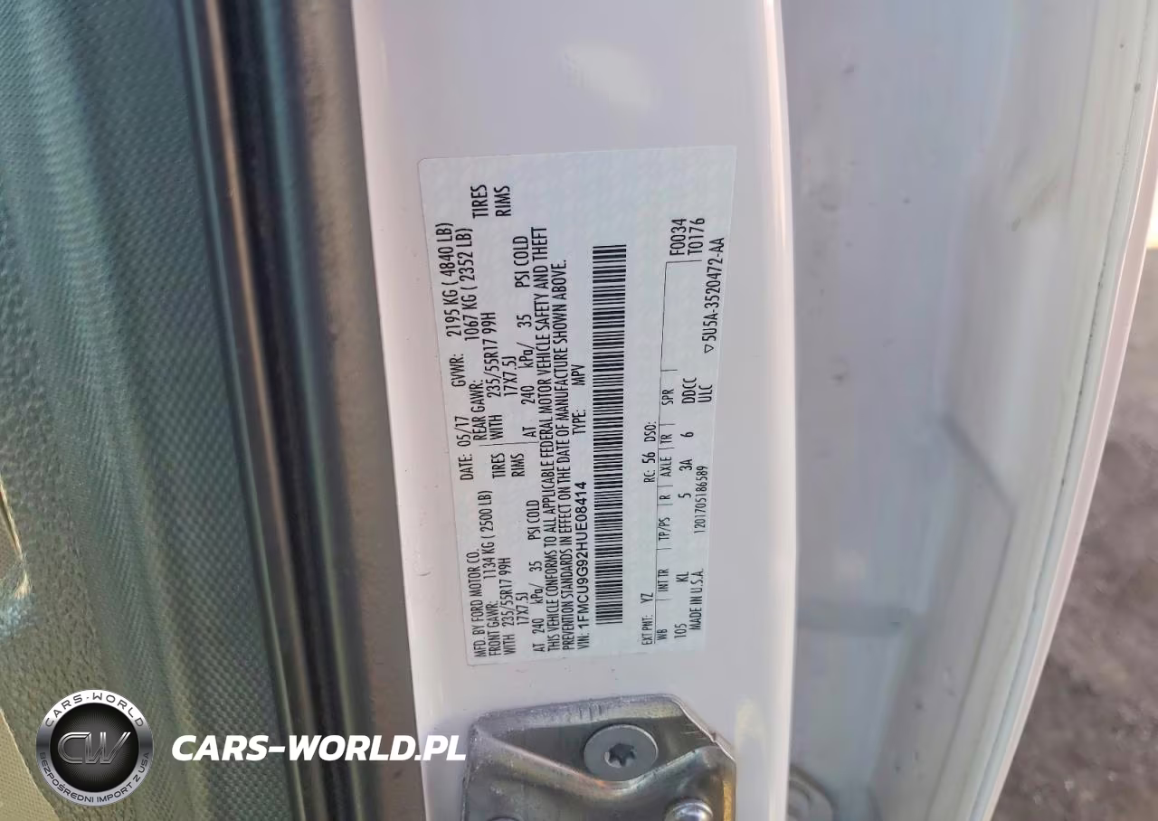 2017 Ford Escape Se VIN:1FMCU9G92HUE08414 - 12