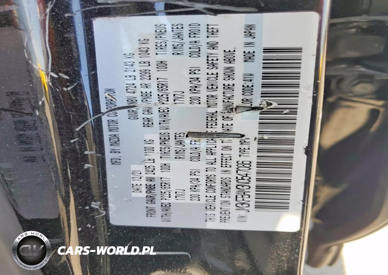 2022 Mazda Cx-5 VIN:JM3KFBAM3N0547086 - 13