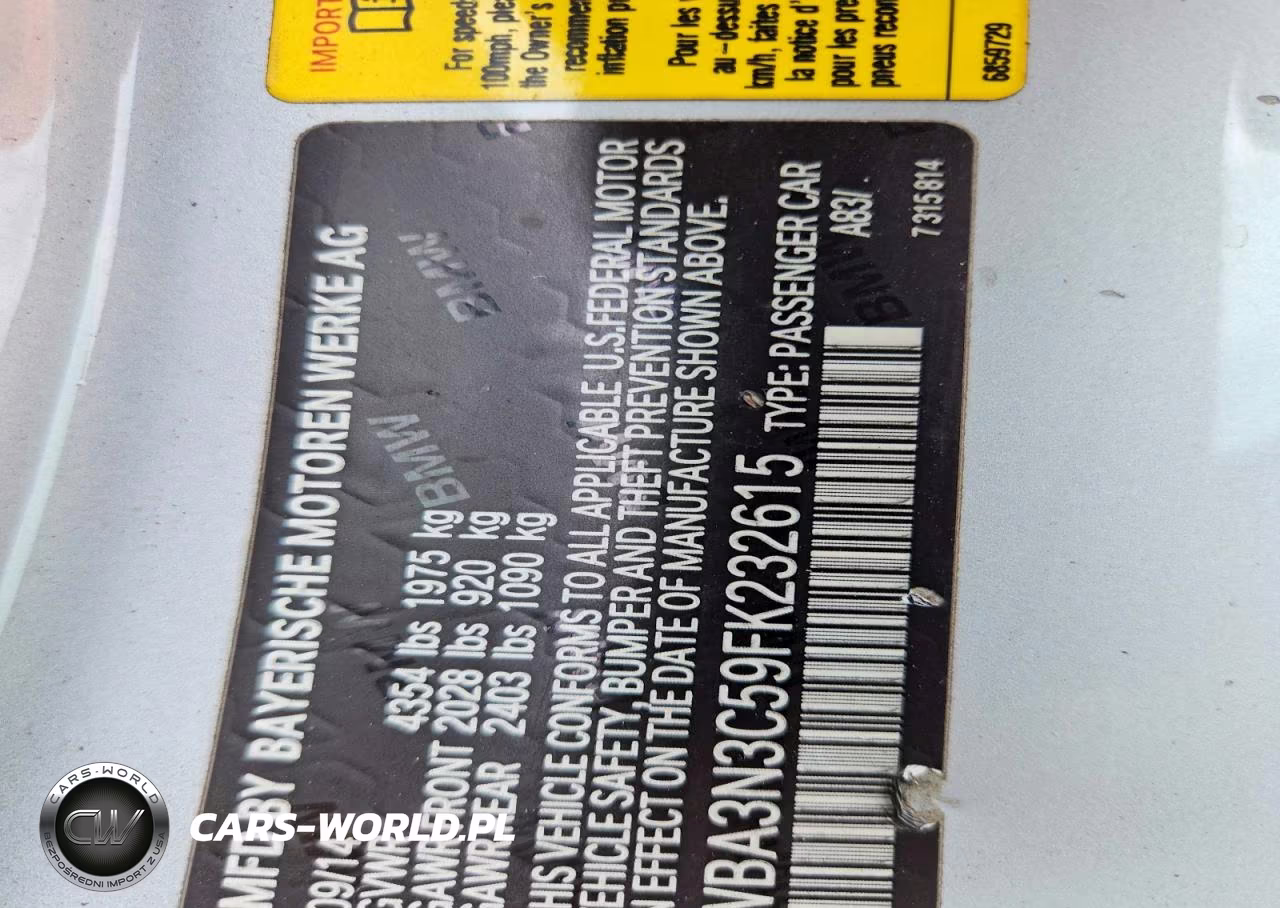 2015 BMW 428 I VIN:WBA3N3C59FK232615 - 12