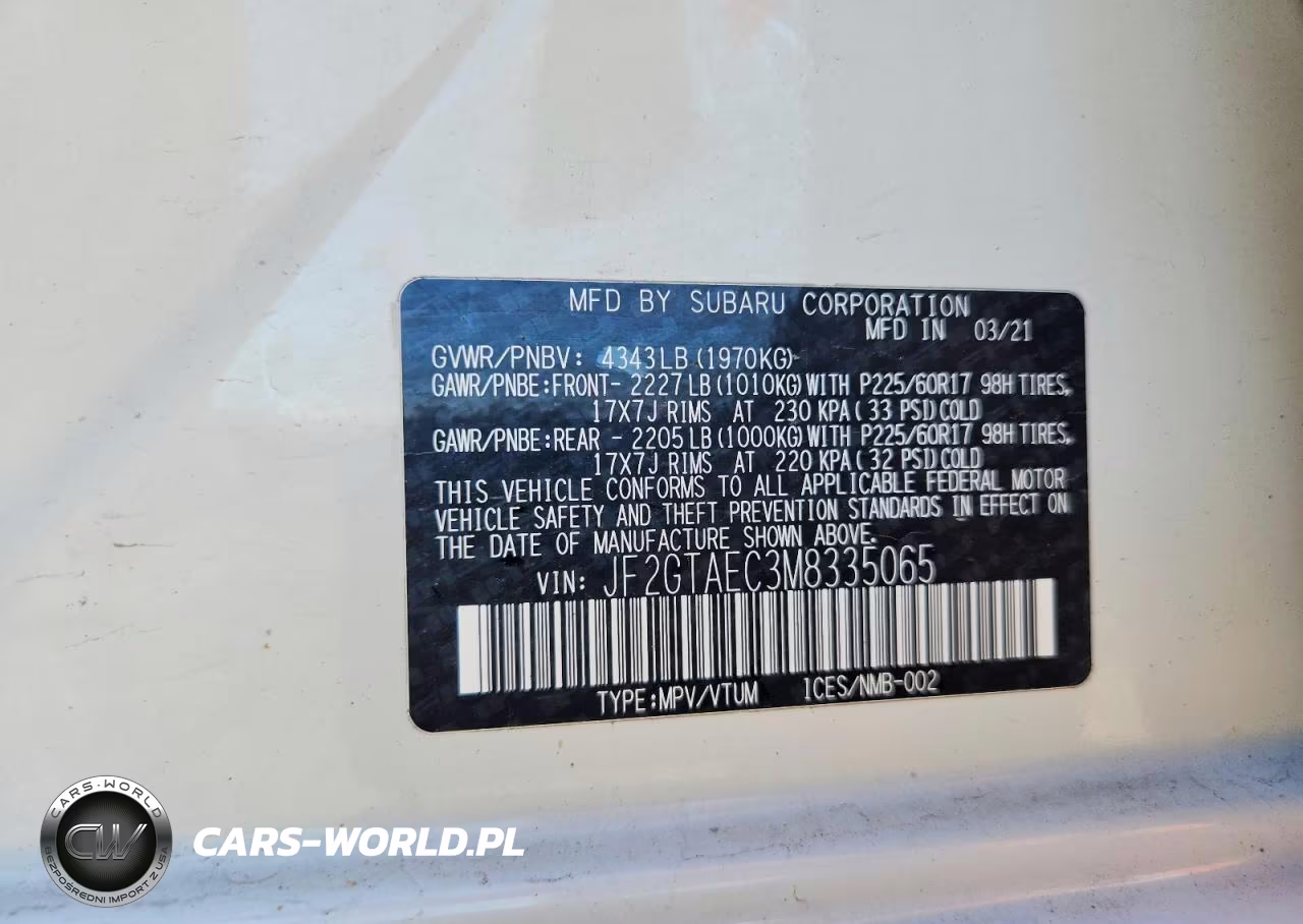 2021 Subaru Crosstrek Premium VIN:JF2GTAEC3M8335065 - 14