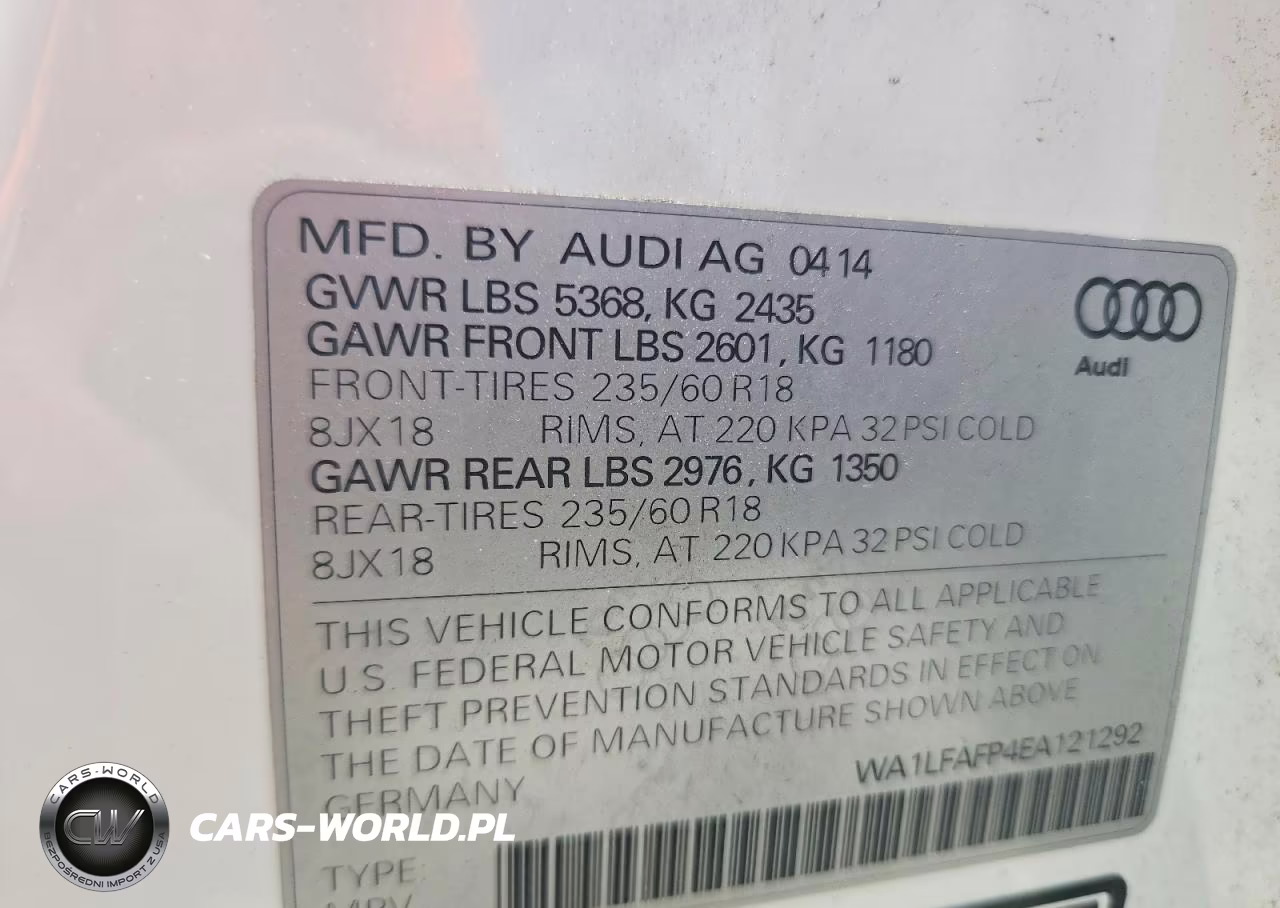 2014 Audi Q5 Premium Plus VIN:WA1LFAFP4EA121292 - 13