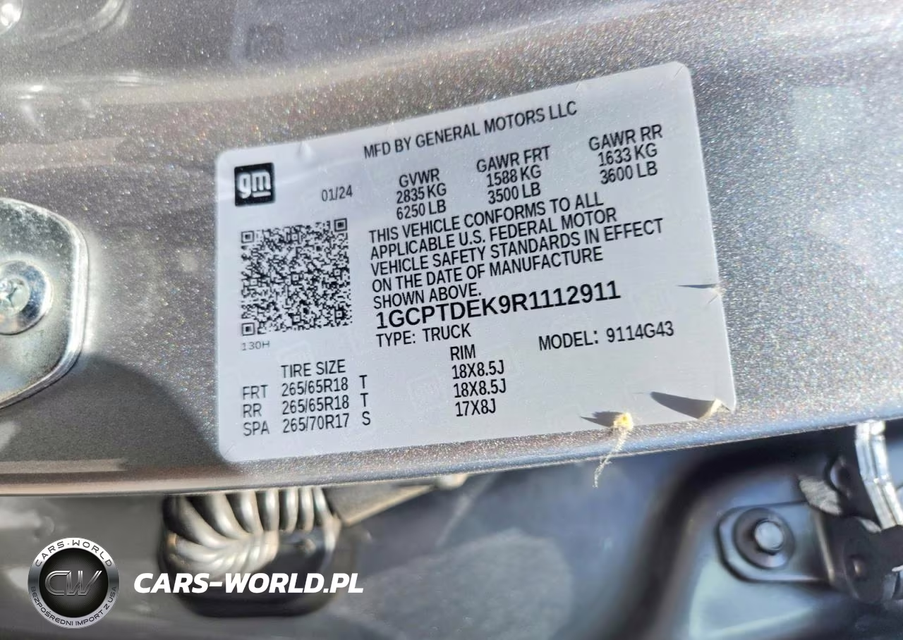 2024 Chevrolet Colorado Z71 VIN:1GCPTDEK9R1112911 - 12